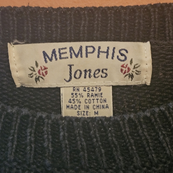 Vintage Floral Embroidered Sweater - Picture 3 of 5